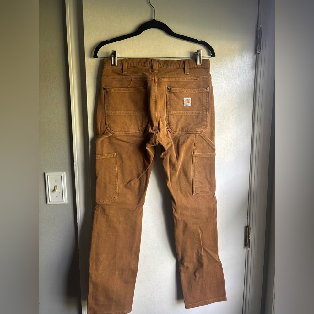 Carhartt Women's Brown Work Pants - Picture 3 of 7